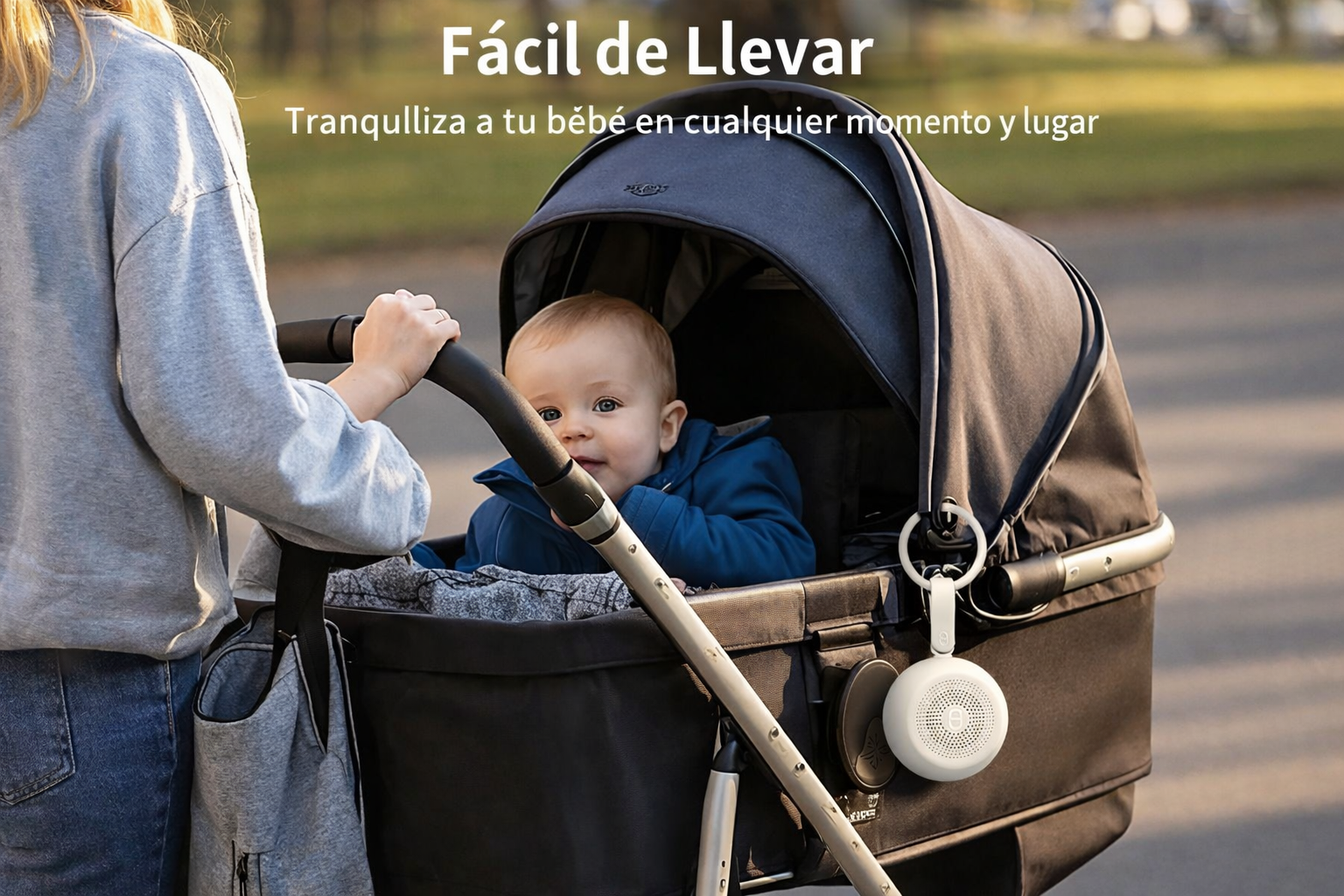 Máquina de Ruido Blanco Portátil Easysleep con Luz Nocturna y 25 Sonidos Relajantes